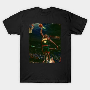 Shawn Kemp - Vintage Design Of Basketball T-Shirt